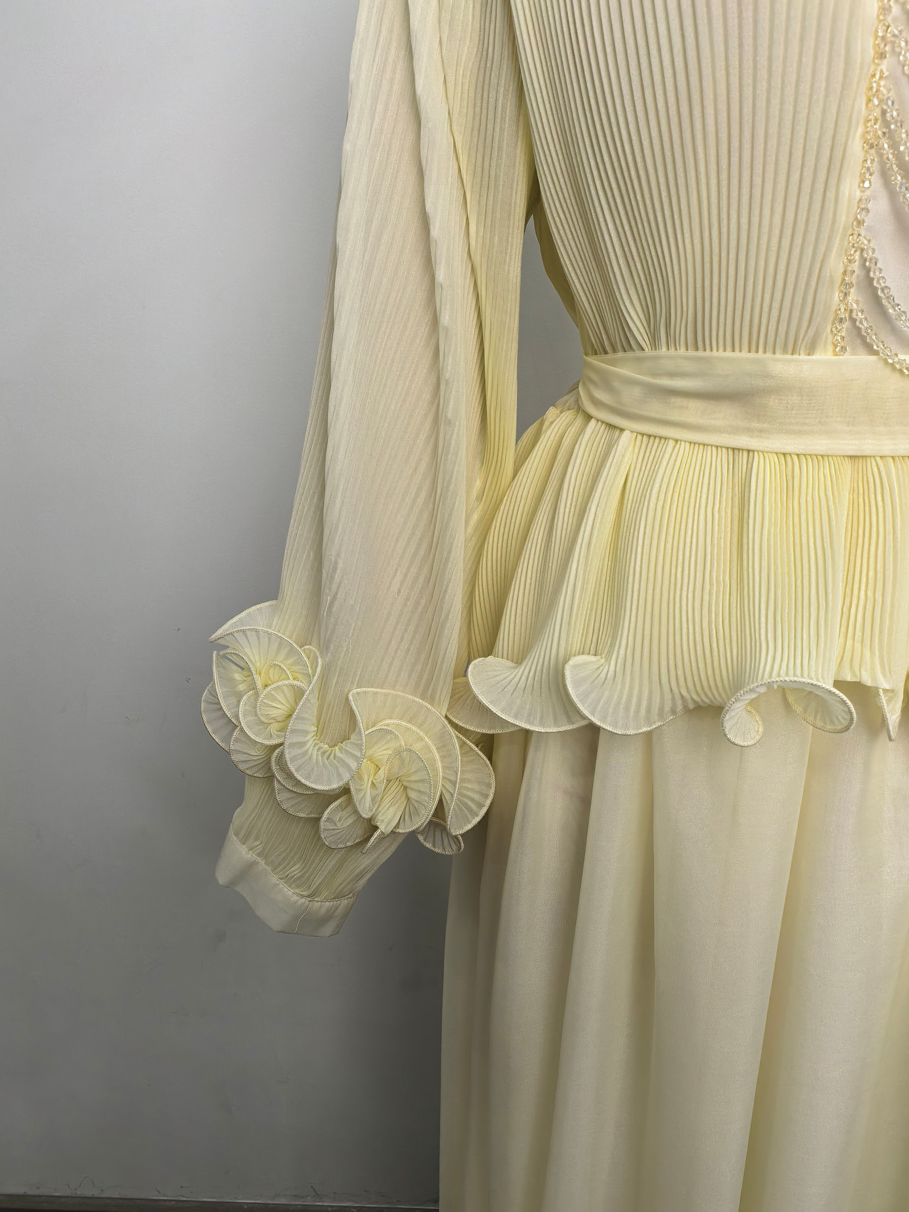 TWOTWINSTYLE Long Sleeve Patchwork Chain Ruffles Tunic Fashion Dress