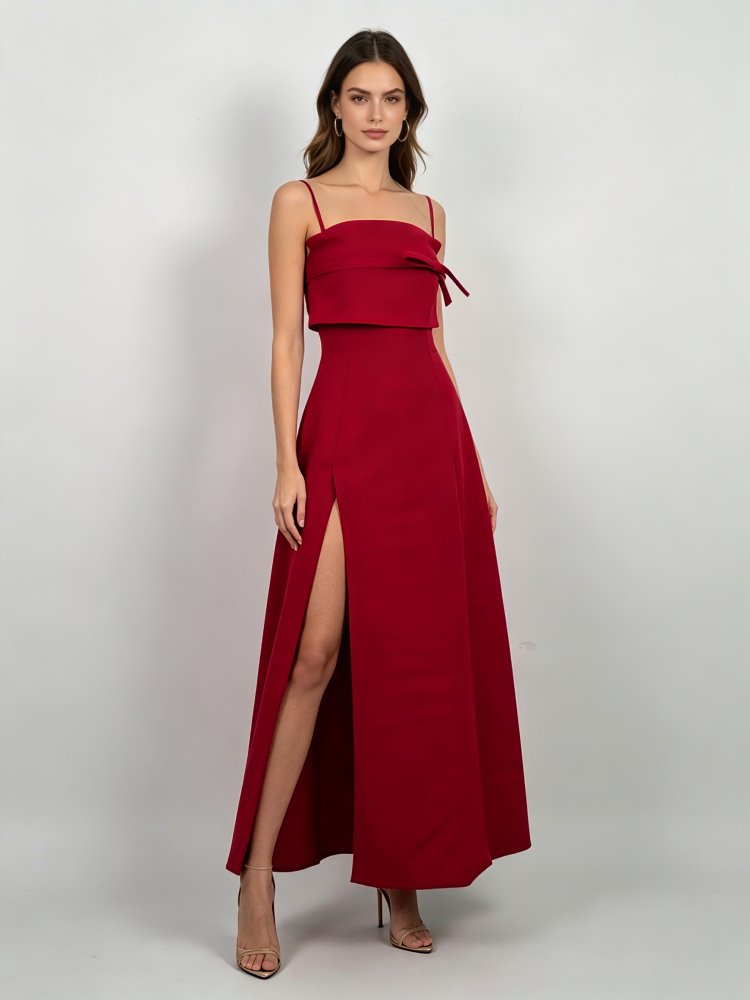 TWOTWINSTYLE Off Shoulder Tunic Side Split Fashion Dress
