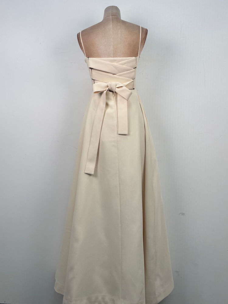 TWOTWINSTYLE Patchwork Lace Up High Waist Chic Dress