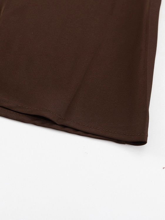 TWOTWINSTYLE Round Neck Sleeveles High Waist Design Dress
