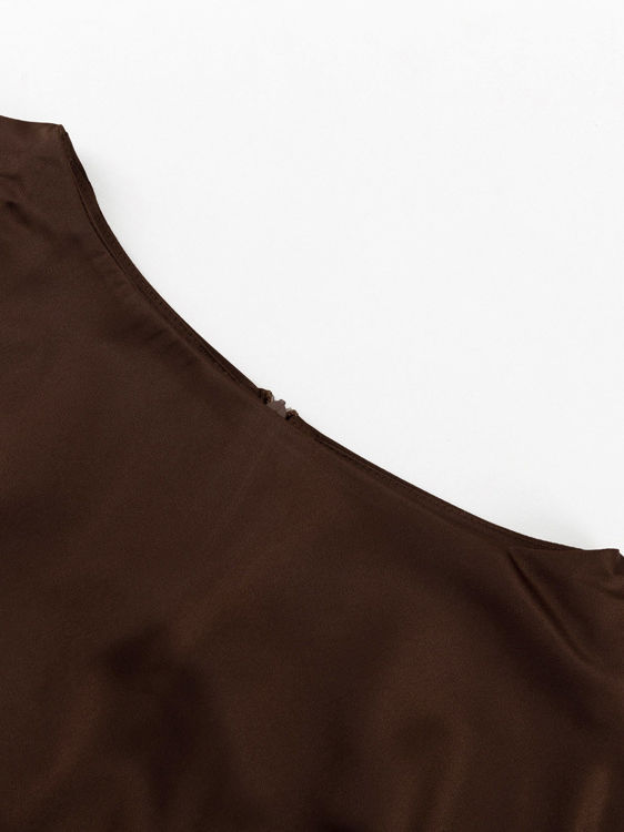 TWOTWINSTYLE Round Neck Sleeveles High Waist Design Dress