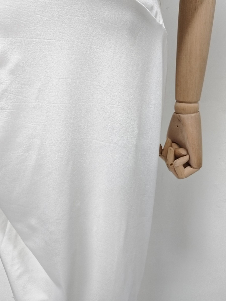 TWOTWINSTYLE Off Shoulder Spliced Ruched Side Split Elegant Dress