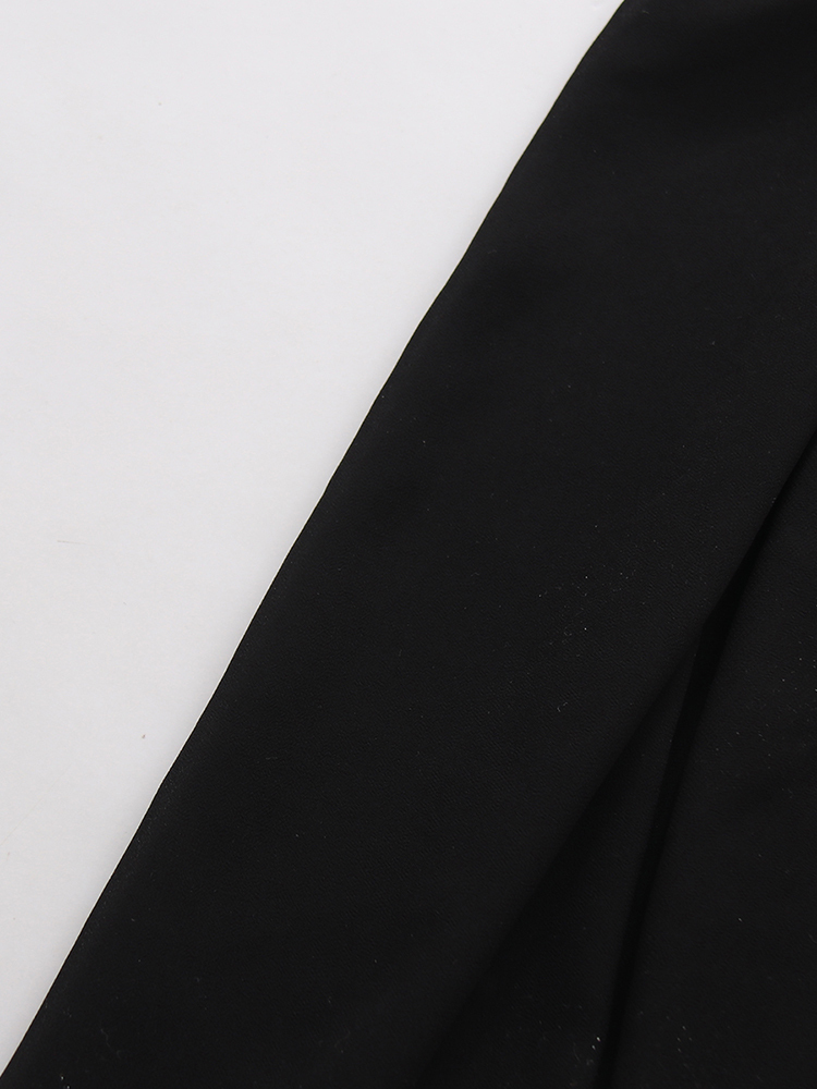 TWOTWINSTYLE Off Shoulder One Sleeve Pleated Chic Crop Shirt