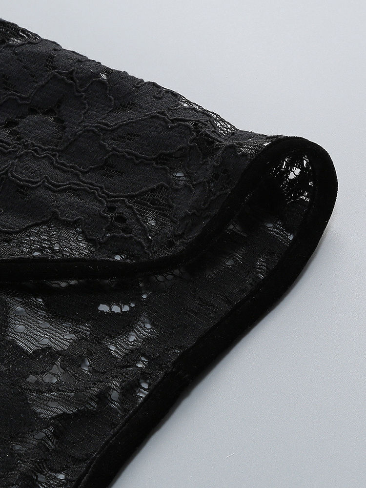 TWOTWINSTYLE Lace Side Split Tunic Sexy Camisole Dress