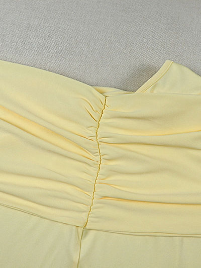 TWOTWINSTYLE Off Shoulder High Waist Side Split Chic Dress