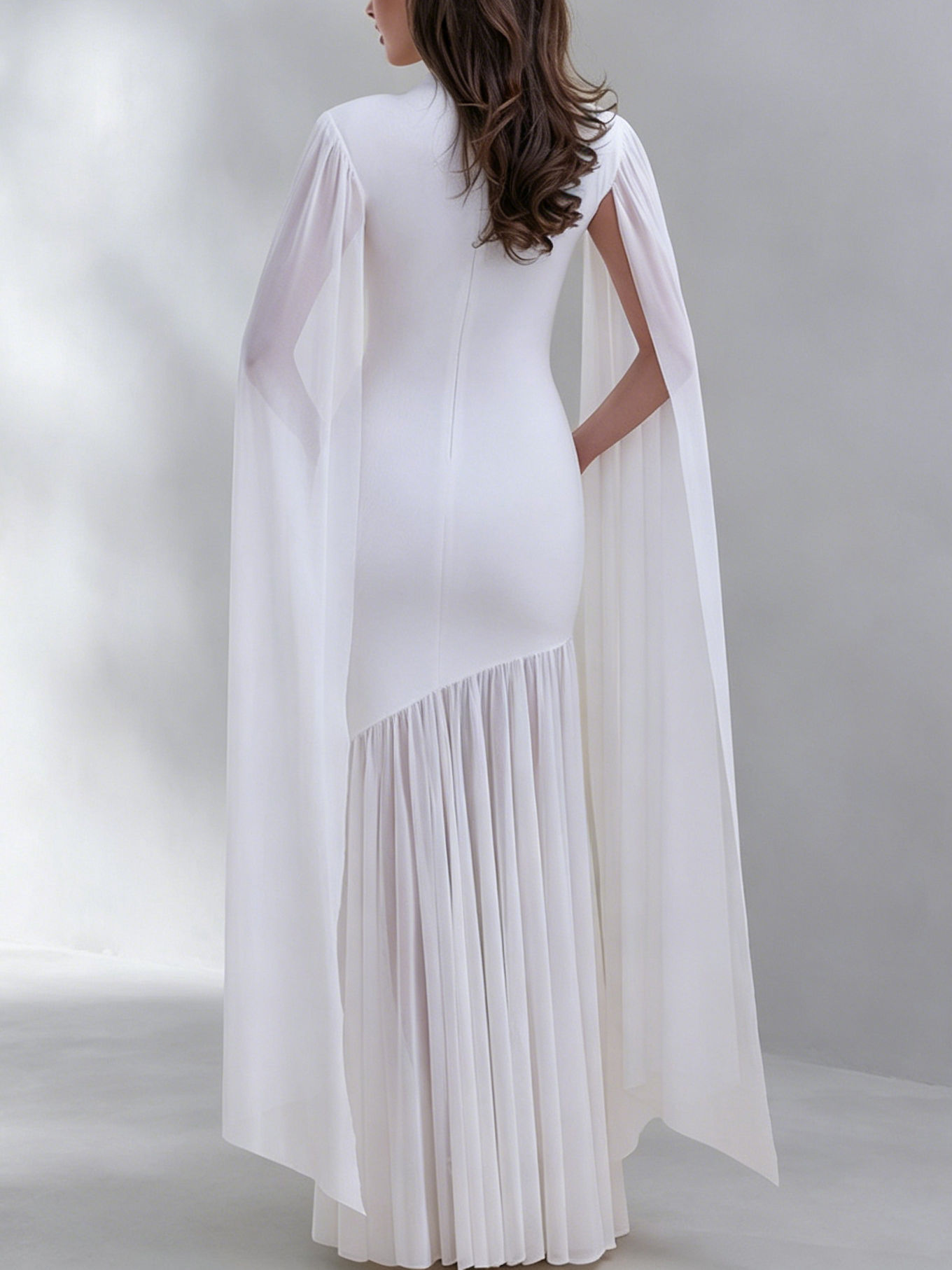 TWOTWINSTYLE Stand Collar Sleeveles Spliced Mesh Design Dress