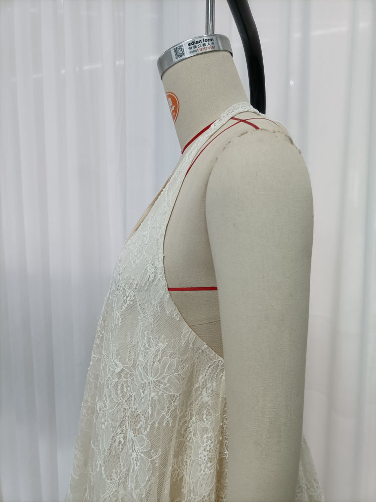 TWOTWINSTYLE Lace Patchwork Sequins Sexy Camisole Dress