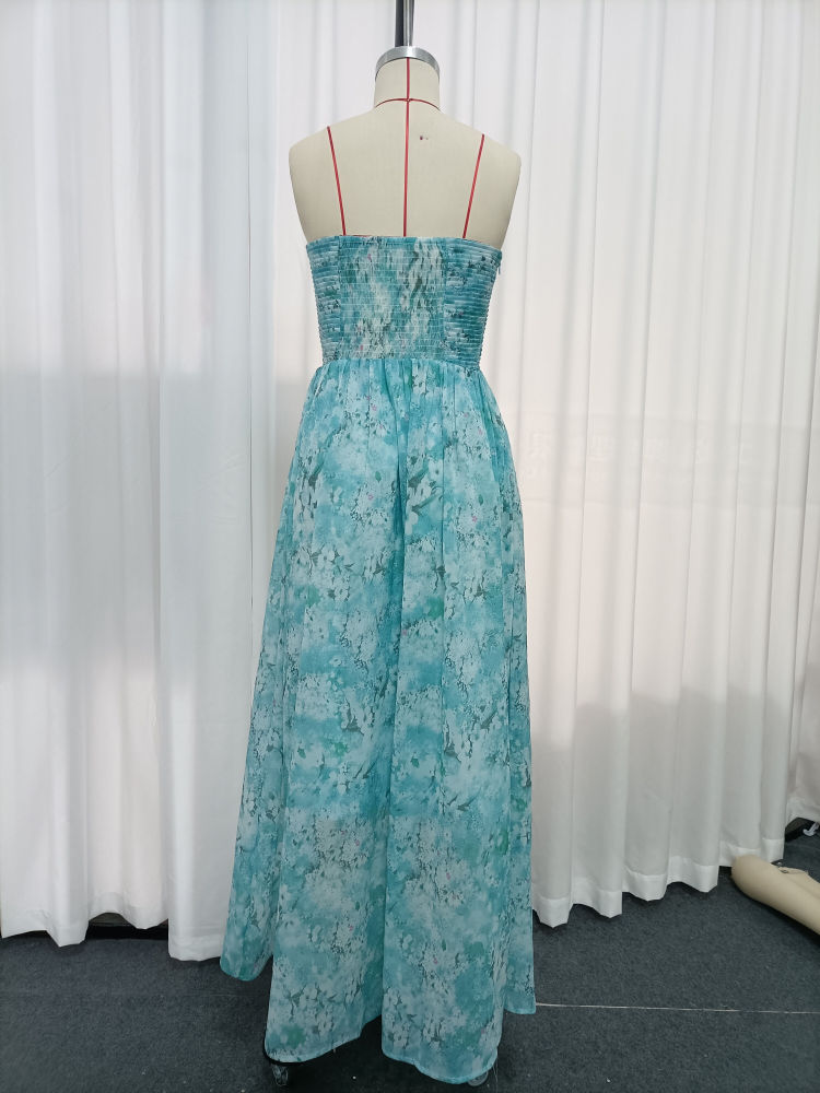 TWOTWINSTYLE Off Shoulder Patchwork Appliques Pleated Fashion Dress