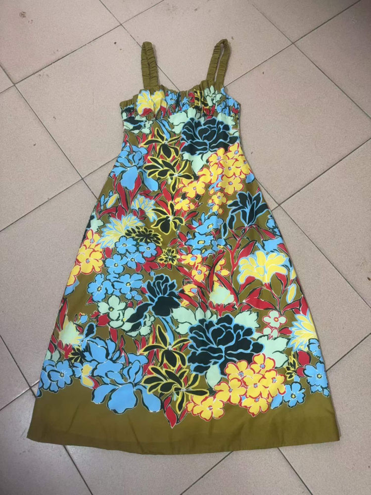 TWOTWINSTYLE Off Shoulder Patchwork Flower Tunic Design Dress