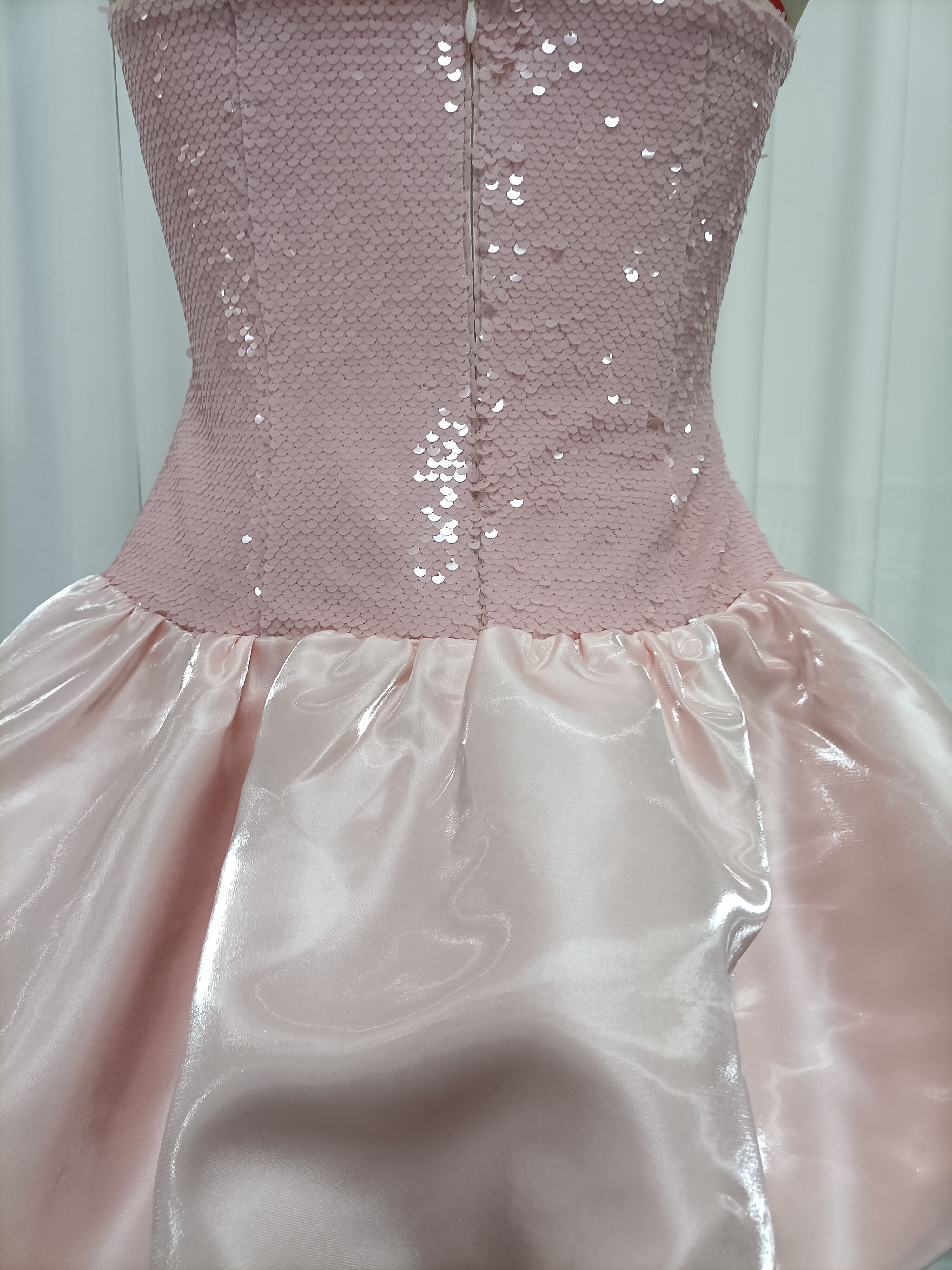 TWOTWINSTYLE Spliced Sequins High Waist Elegant Mini Dress