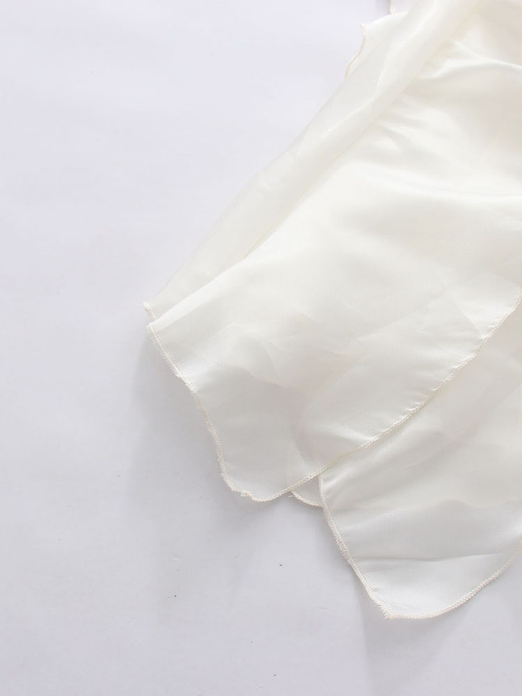 TWOTWINSTYLE Off Shoulder Spliced Ruffles Elegant Shirt