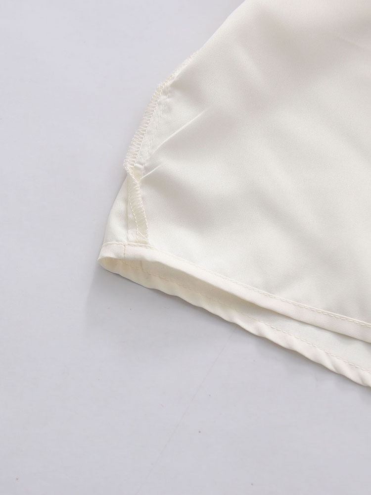 TWOTWINSTYLE Off Shoulder Spliced Ruffles Elegant Shirt