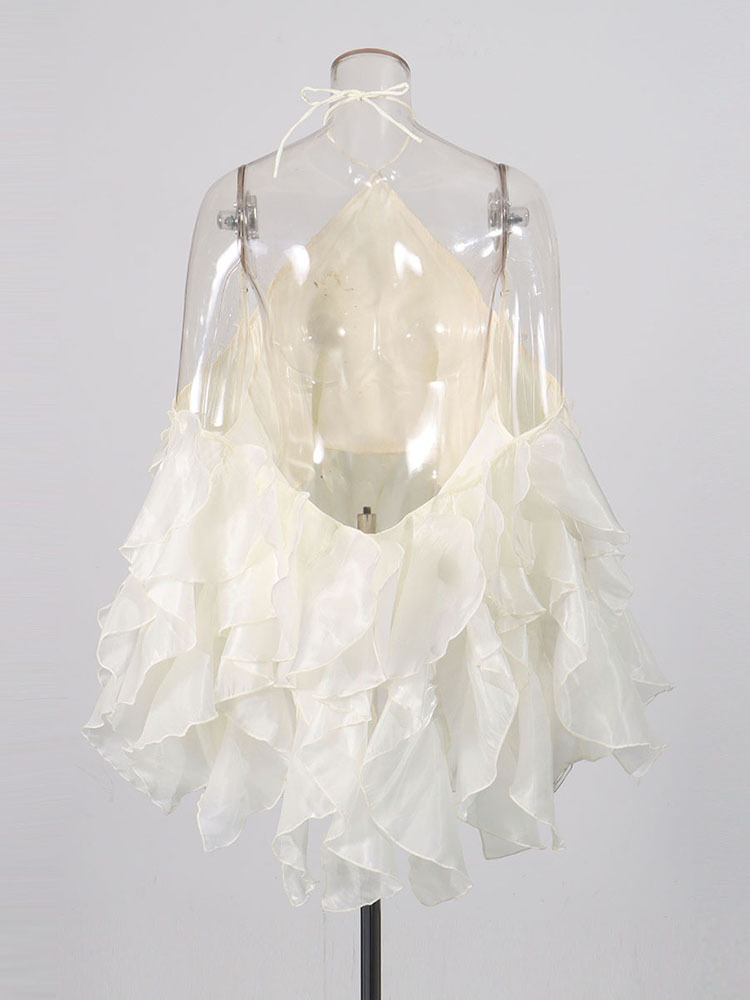 TWOTWINSTYLE Off Shoulder Spliced Ruffles Elegant Shirt