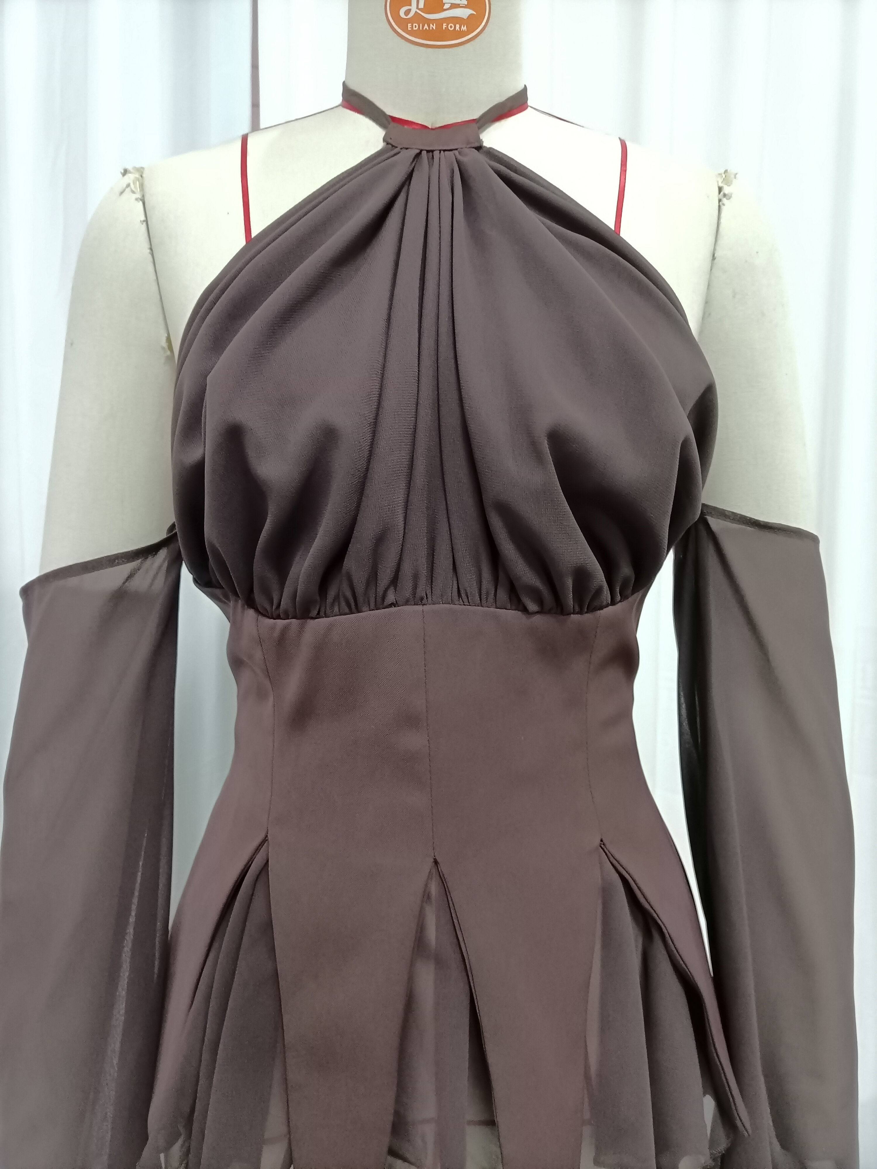 TWOTWINSTYLE Off Shoulder Spliced Mesh Tunic Vintage Shirt