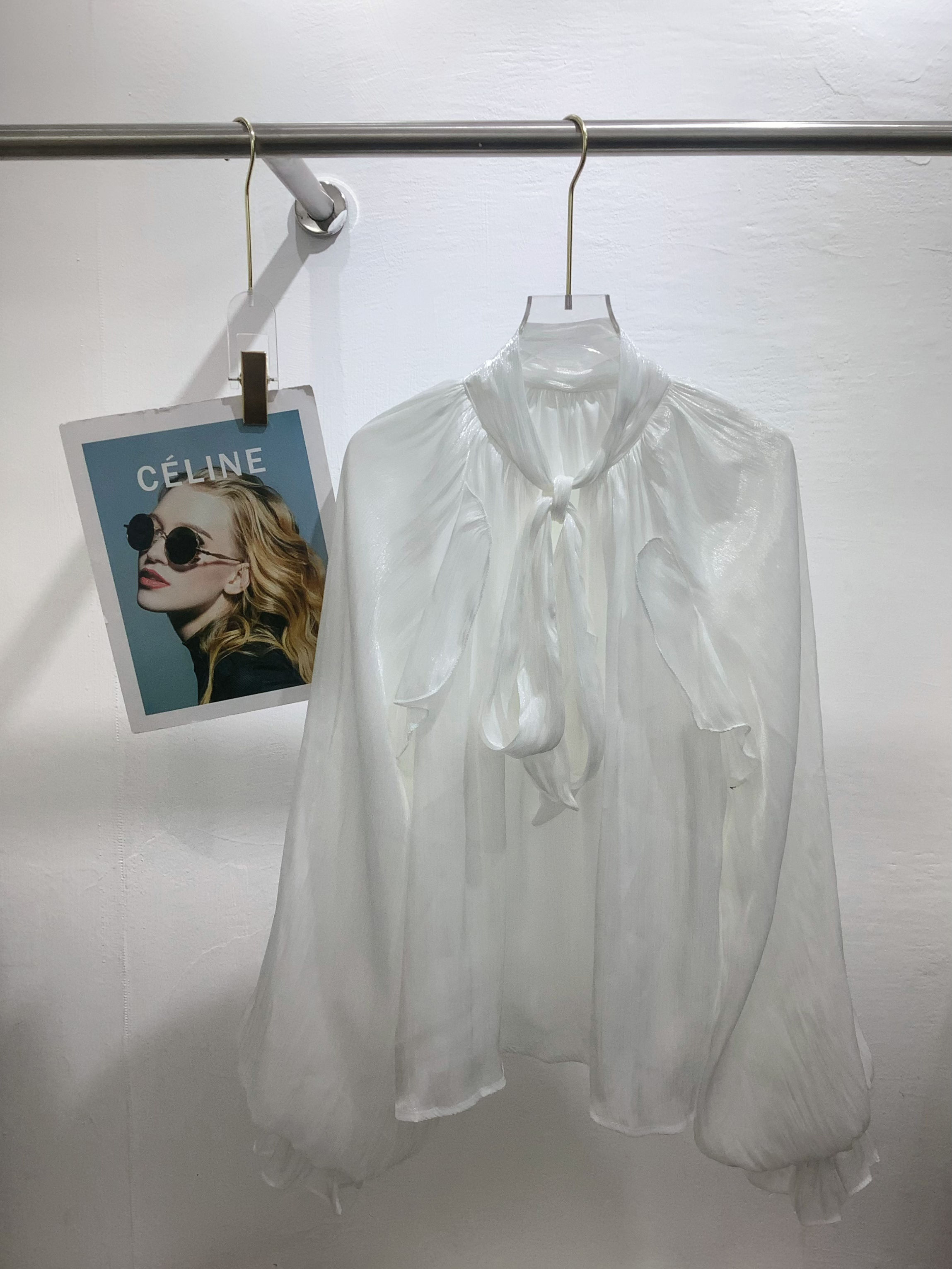 TWOTWINSTYLE Solid Long Sleeve Patchwork Lace Up Casual Shirt