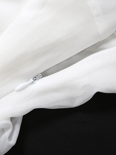 TWOTWINSTYLE Solid Spliced Ruffles Tunic Elegant Camisole Dress