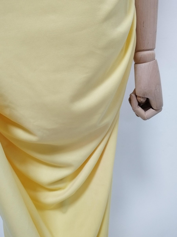 TWOTWINSTYLE Stand Collar Sleeveles Top Asymmetrical Dress Elegant Set