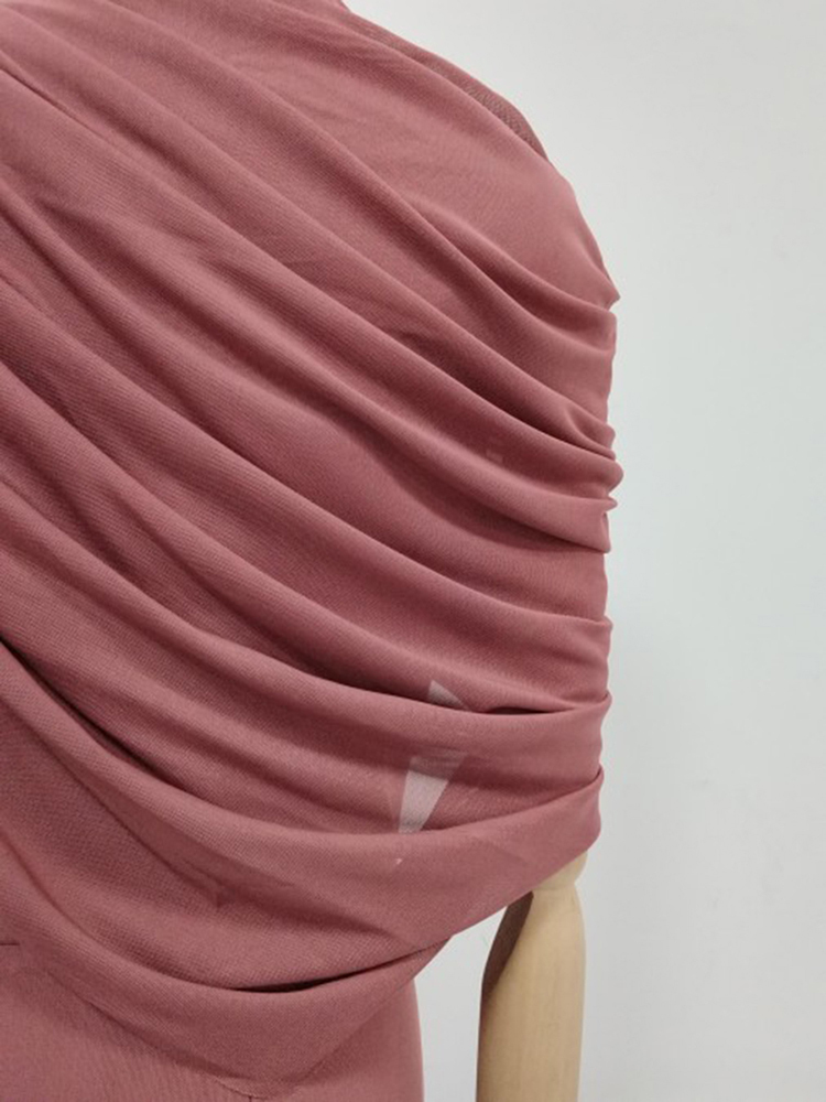 TWOTWINSTYLE Stand Collar Irregular Sleeve Tunic Vintage Dress