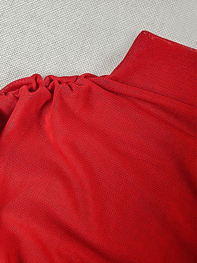 TWOTWINSTYLE Stand Collar Short Sleeve Tunic Minimalist Dress