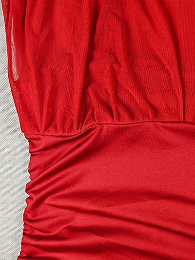 TWOTWINSTYLE Stand Collar Short Sleeve Tunic Minimalist Dress