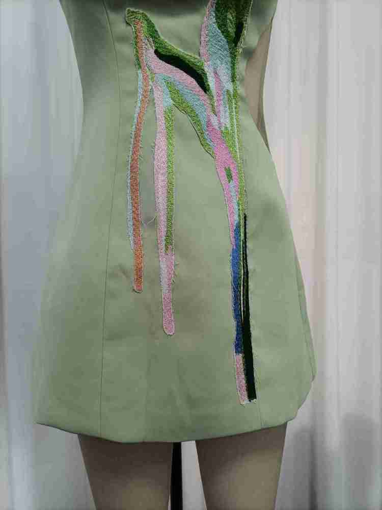 TWOTWINSTYLE Off Shoulder Patchwork Embroidery Elegant Dress