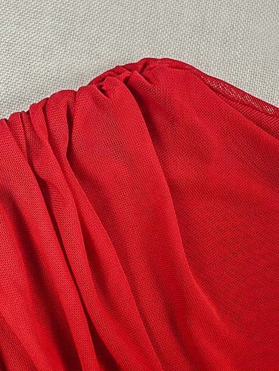 TWOTWINSTYLE Round Neck Long Sleeve Tunic Desig Dress