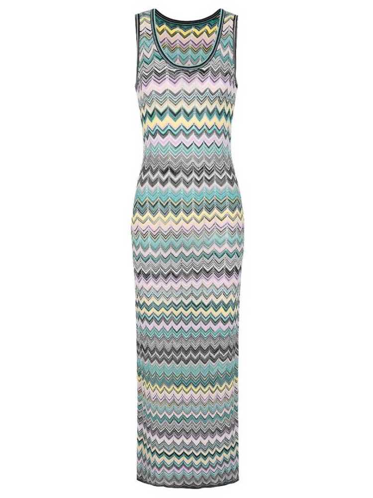 TWOTWINSTYLE Round Neck Sleeveles Hit Color Chic Dress
