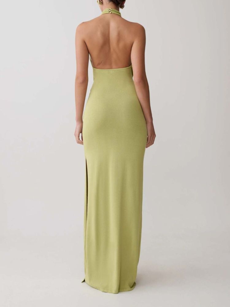 TWOTWINSTYLE Stand Collar Ruched High Waist Vintage Dress