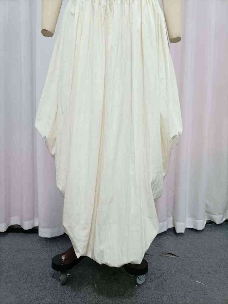 TWOTWINSTYLE Stand Collar Sleeveles Asymmetrical Hem Chic Dress