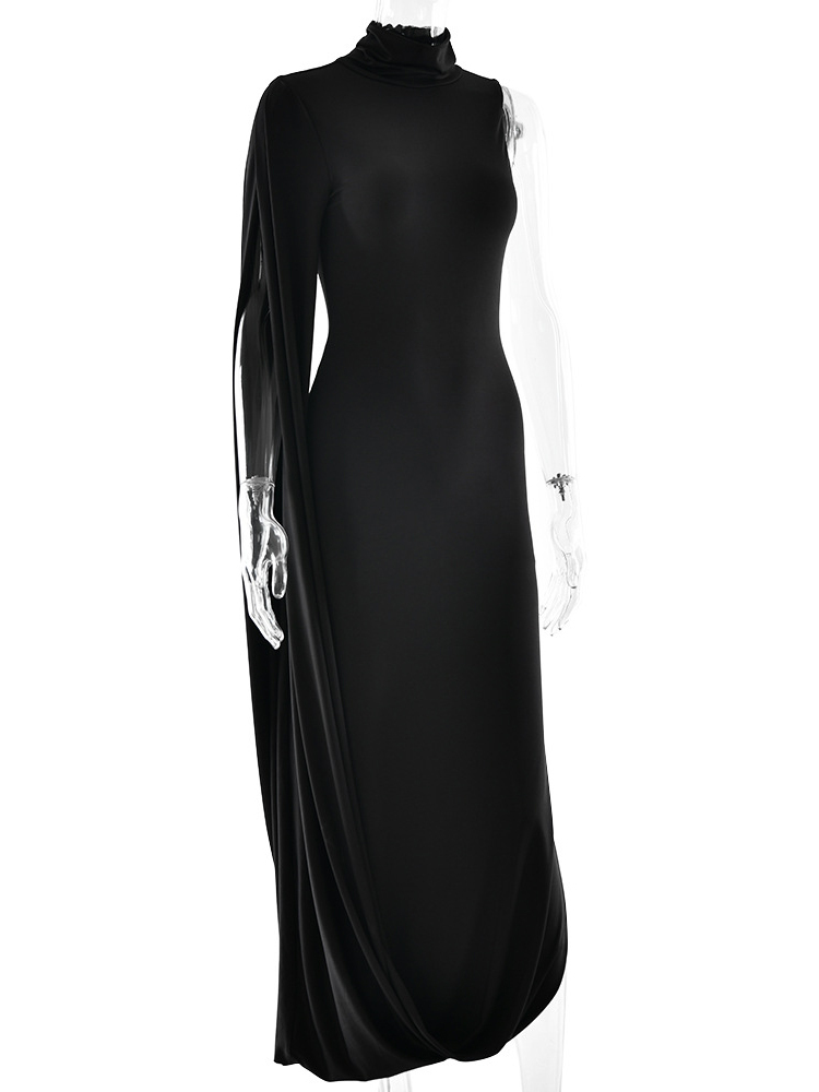 TWOTWINSTYLE Off One Shoulder Side Split Tunic Desig Dress
