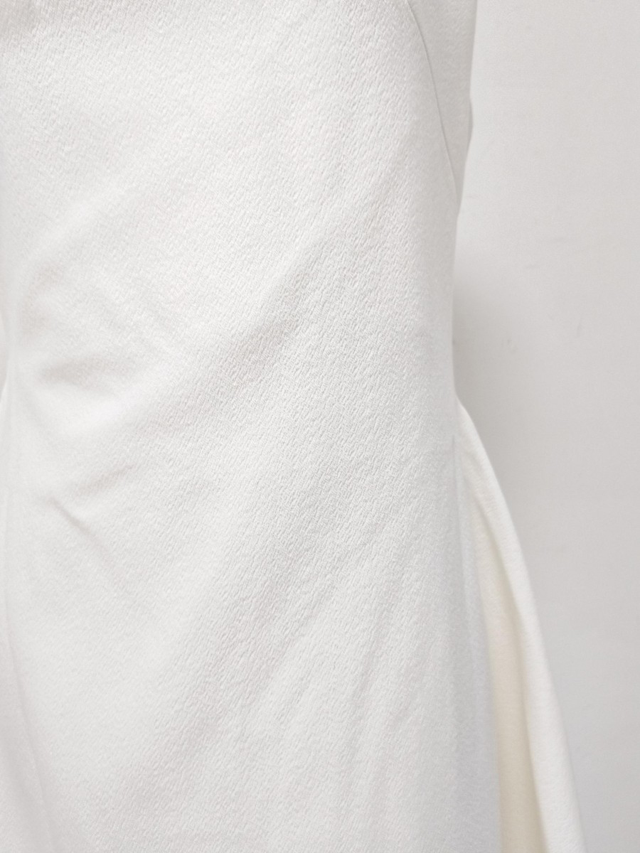 TWOTWINSTYLE High Neck Asymmetrical Spliced Metal Buckle Chic Dress