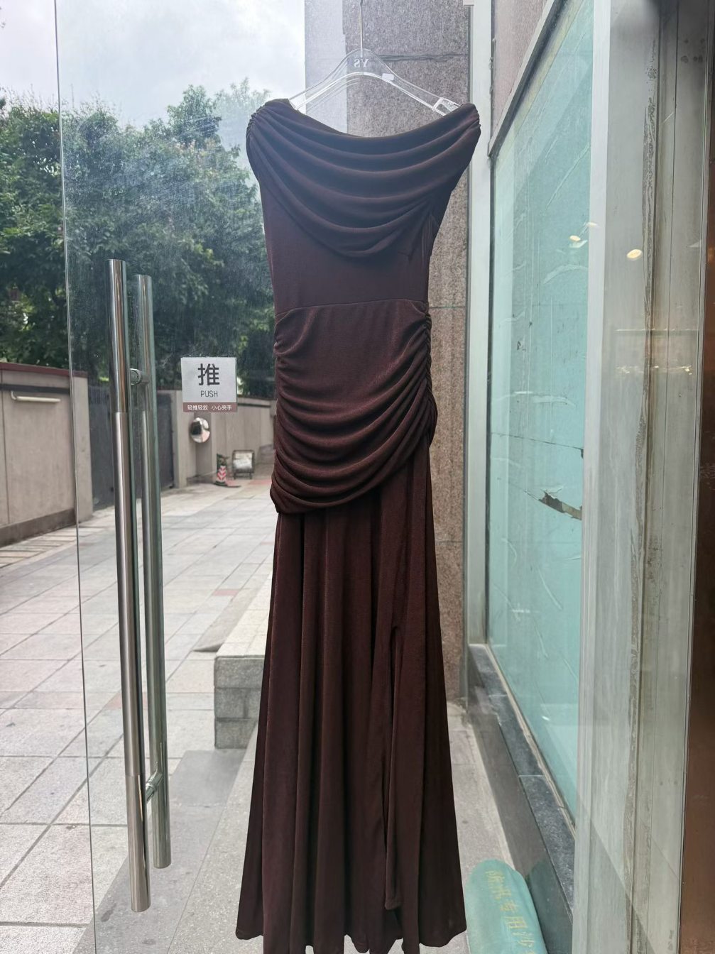 TWOTWINSTYLE Off One Shoulder Tunic Pleated Elegant Dress