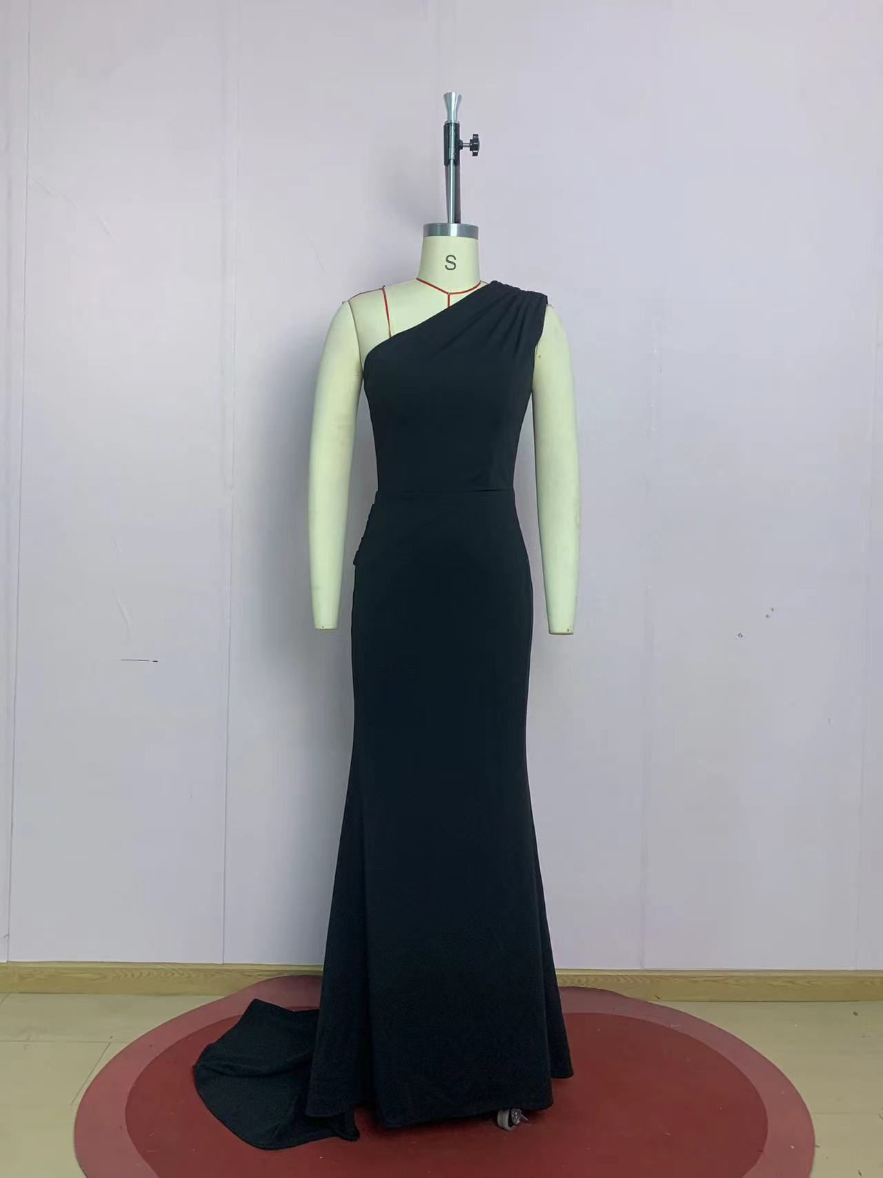 TWOTWINSTYLE Asymmetrical Off One Shoulder Tunic Fashion Dress