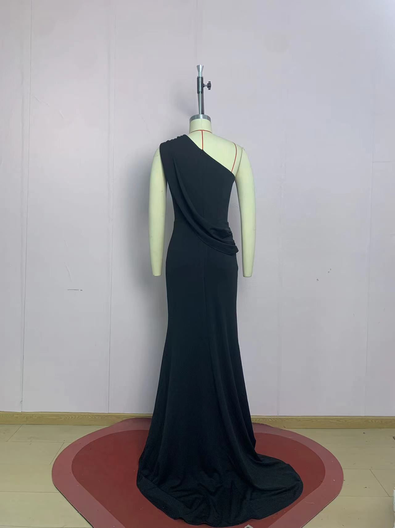 TWOTWINSTYLE Asymmetrical Off One Shoulder Tunic Fashion Dress