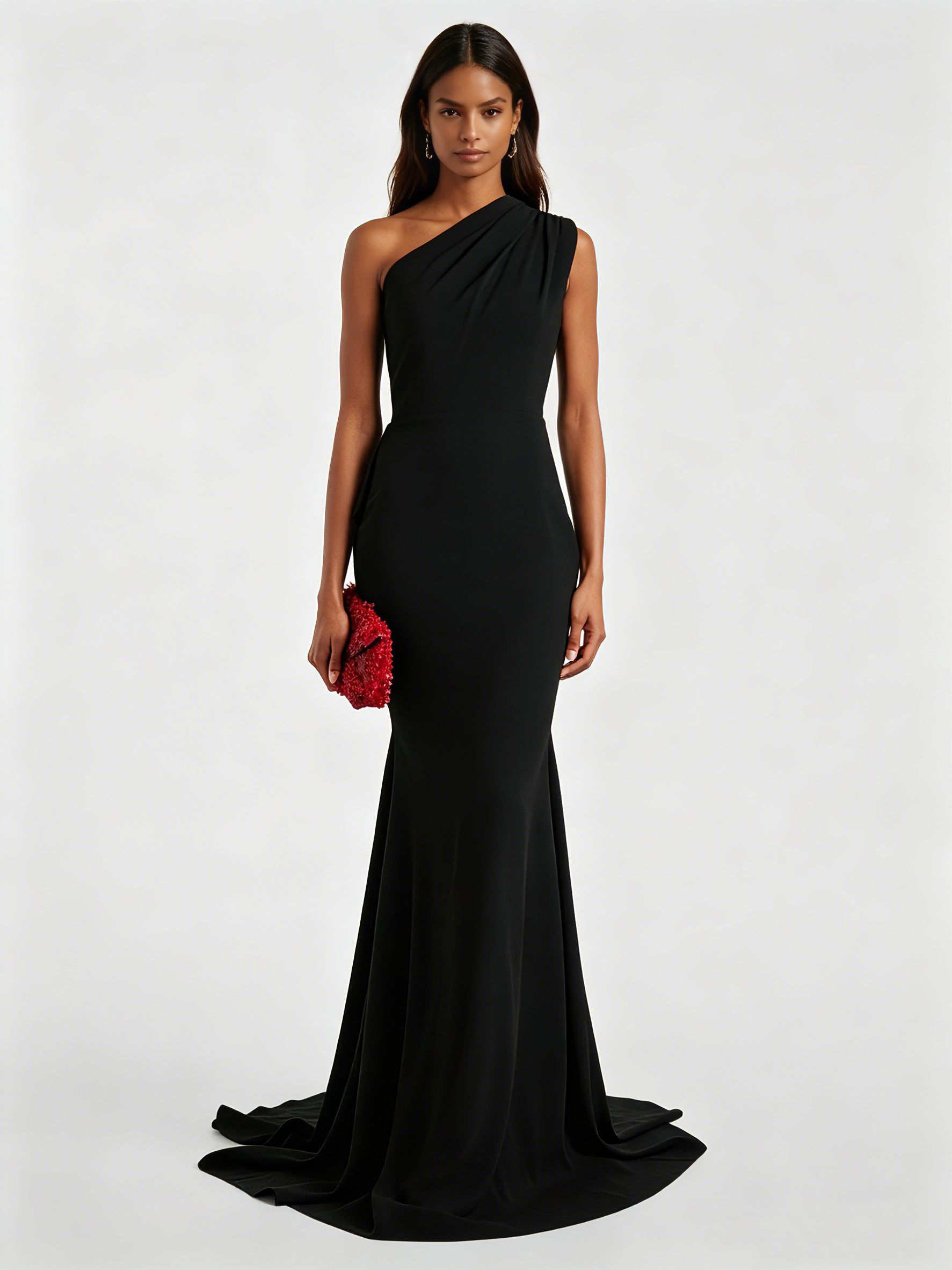 TWOTWINSTYLE Asymmetrical Off One Shoulder Tunic Fashion Dress
