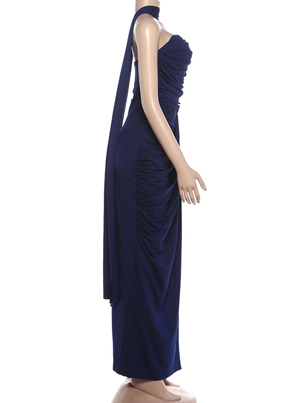 TWOTWINSTYLE Tunic Pleated Side Slit Chic Camisole Dress
