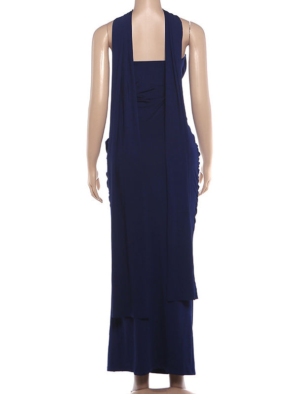 TWOTWINSTYLE Tunic Pleated Side Slit Chic Camisole Dress