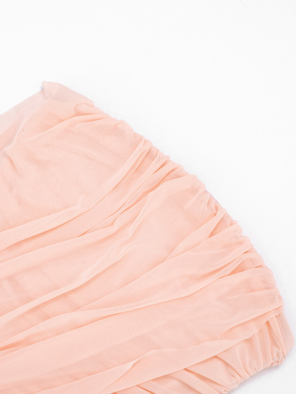 TWOTWINSTYLE Off Shoulder Ruched Irregular Fashion Dress