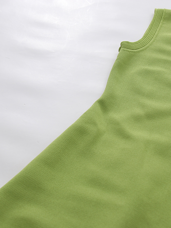 TWOTWINSTYLE Round Neck Sleeveless Tunic Ruffled Hem Mini Dress
