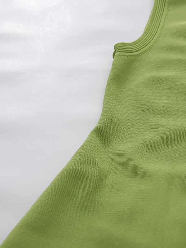 TWOTWINSTYLE Round Neck Sleeveless Tunic Ruffled Hem Mini Dress