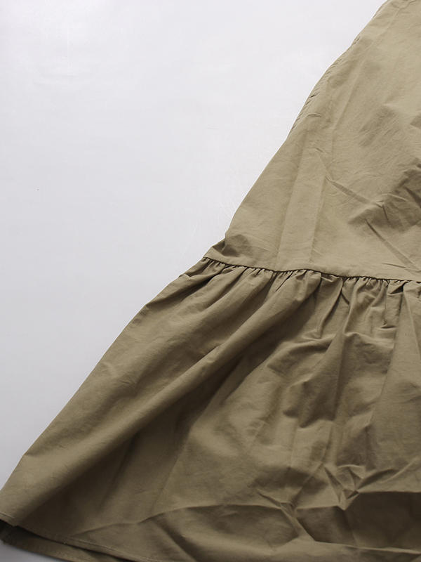 TWOTWINSTYLE Loose Spliced Ruffles Vintage Strapless Dress