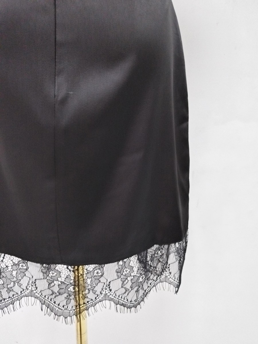 TWOTWINSTYLE Stand Collar Sleeveles Spliced Lace Chic Dress