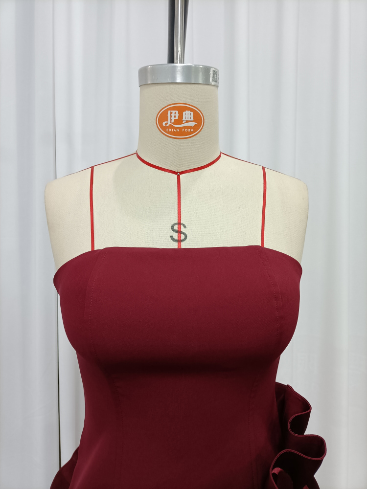TWOTWINSTYLE Off Shoulder Asymmetrical Hem Design Dress