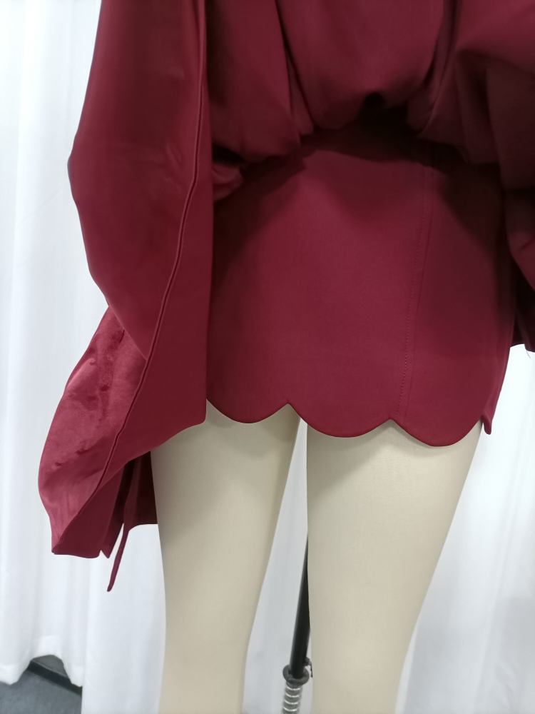 TWOTWINSTYLE Off Shoulder Asymmetrical Hem Design Dress