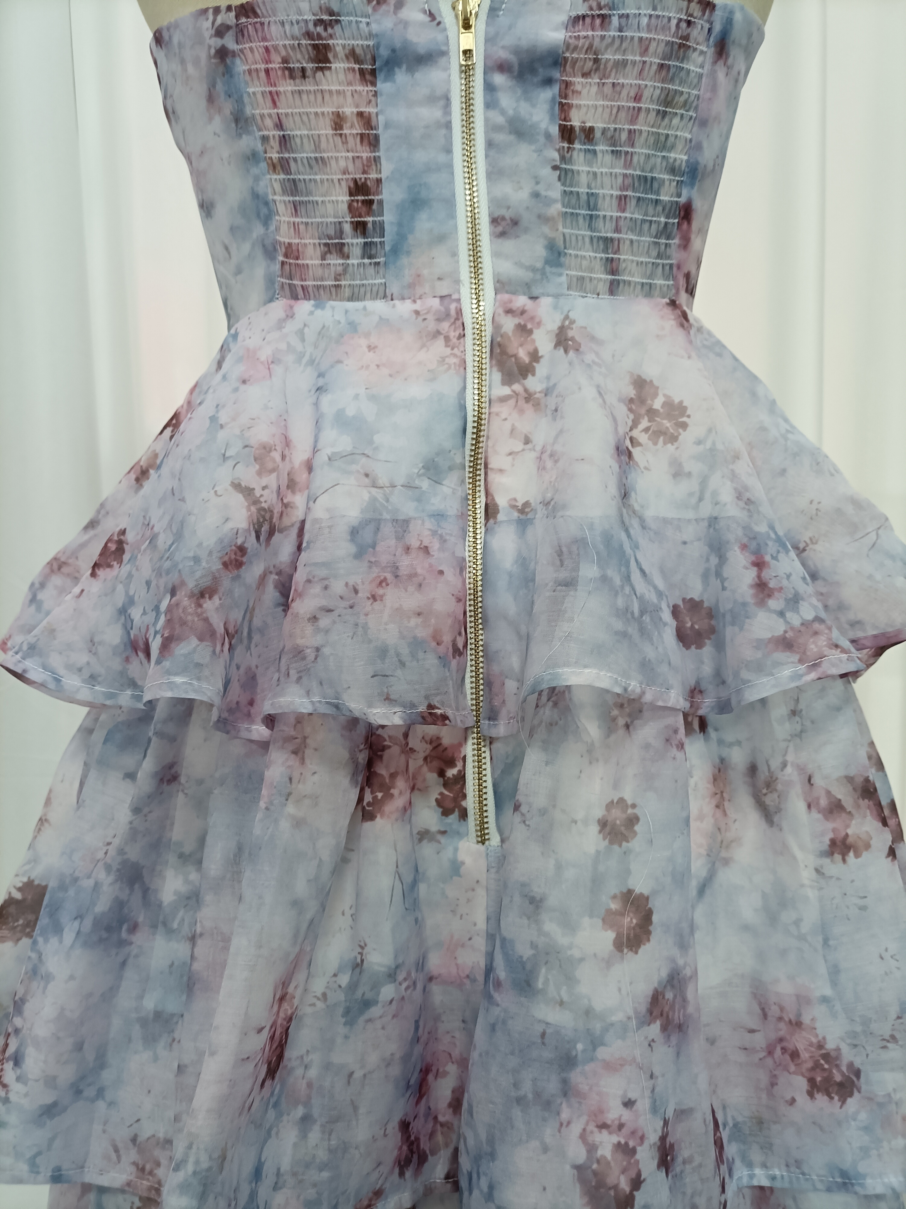 TWOTWINSTYLE Off Shoulder Tunic Tie Dye Dreamy Dress