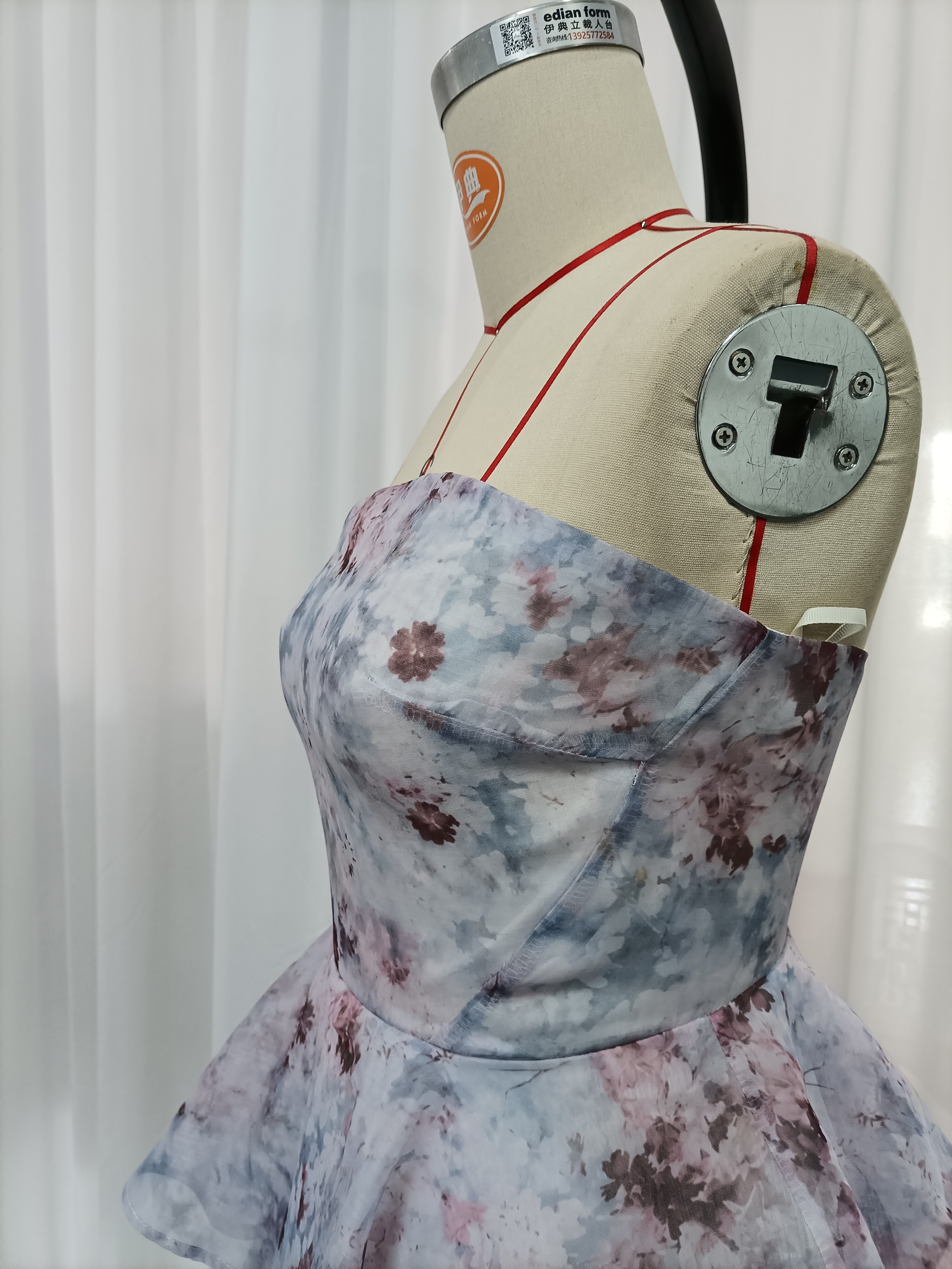 TWOTWINSTYLE Off Shoulder Tunic Tie Dye Dreamy Dress