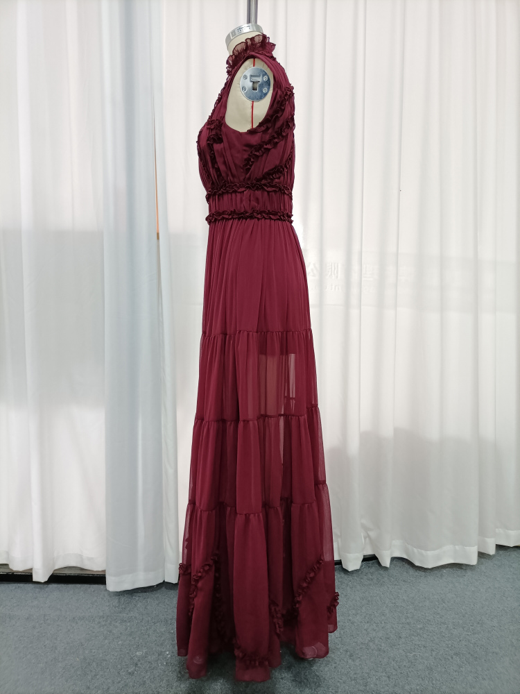 TWOTWINSTYLE Sleeveless Turtleneck Tunic Elegant Dress