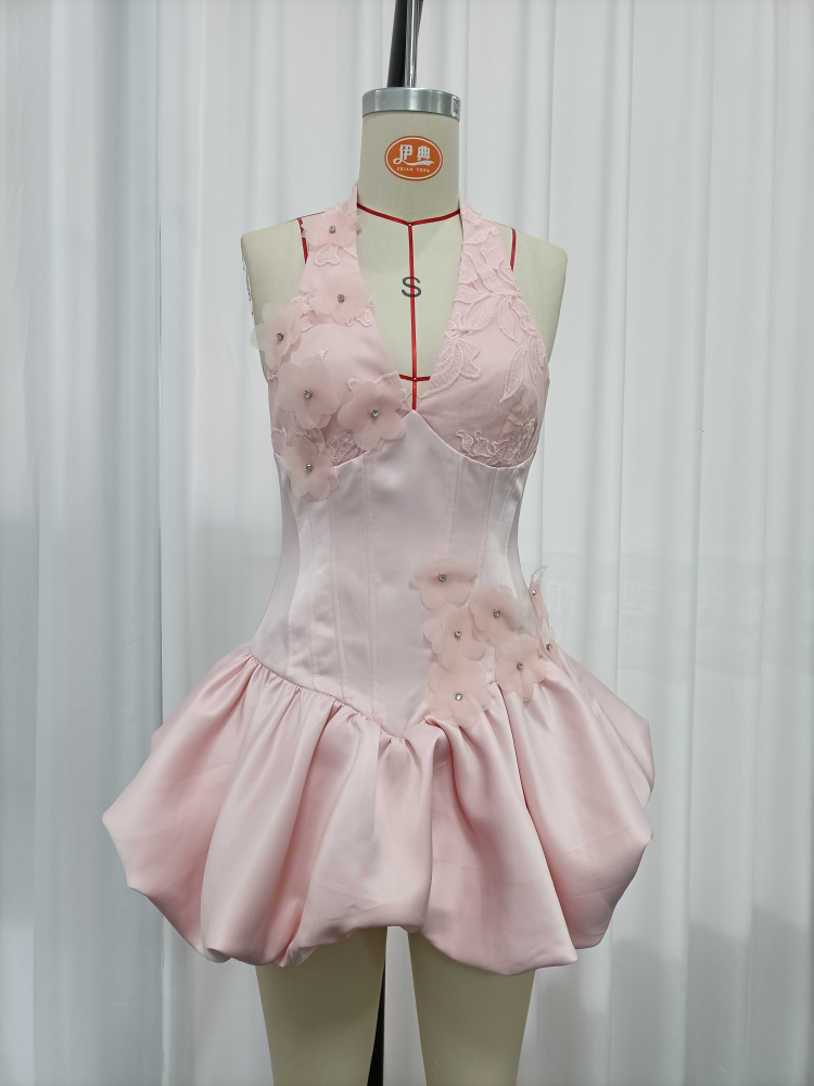 TWOTWINSTYLE Spliced Flower Tunic Fashion Camisole Dress