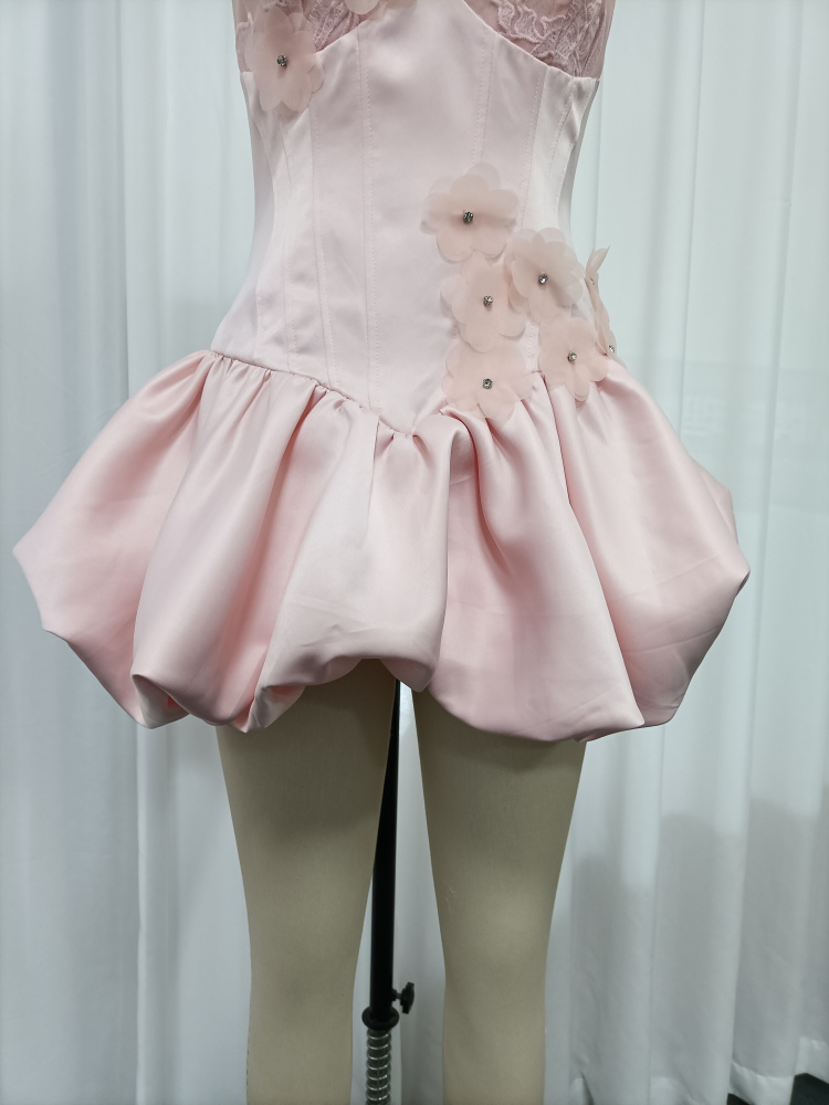 TWOTWINSTYLE Spliced Flower Tunic Fashion Camisole Dress