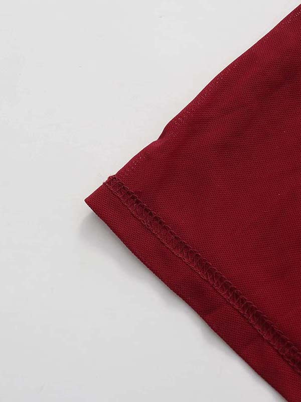TWOTWINSTYLE Round Neck Off One Shoulder Ruched Elegant Dress